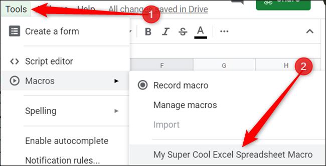 Hướng dẫn cách tự động hóa Google Sheets bằng Macro